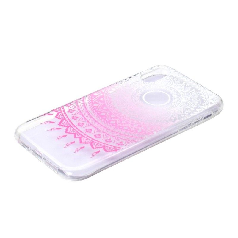 Skal för iPhone XR Rose Transparent Färgglad Mandala