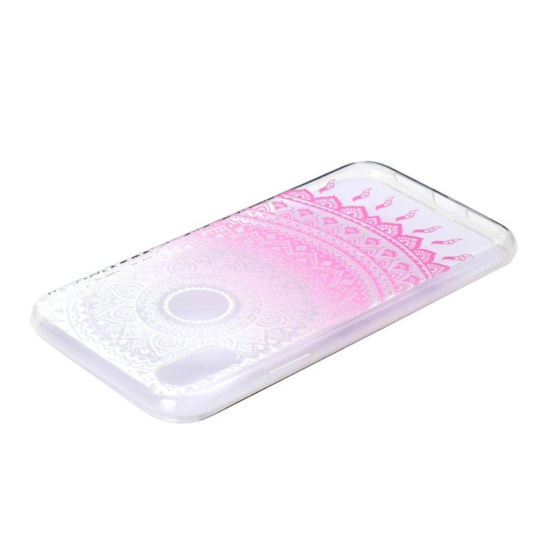 Skal för iPhone XR Rose Transparent Färgglad Mandala