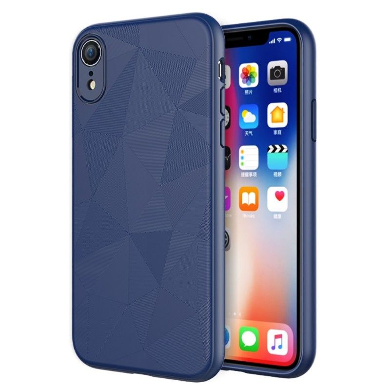 Skal för iPhone XR Svart Geometri