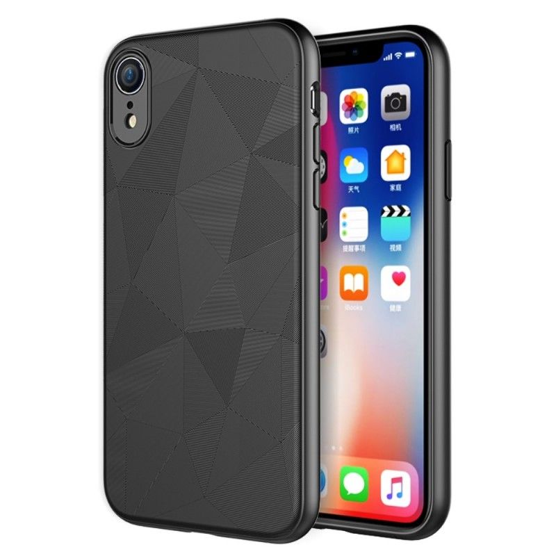 Skal för iPhone XR Svart Geometri