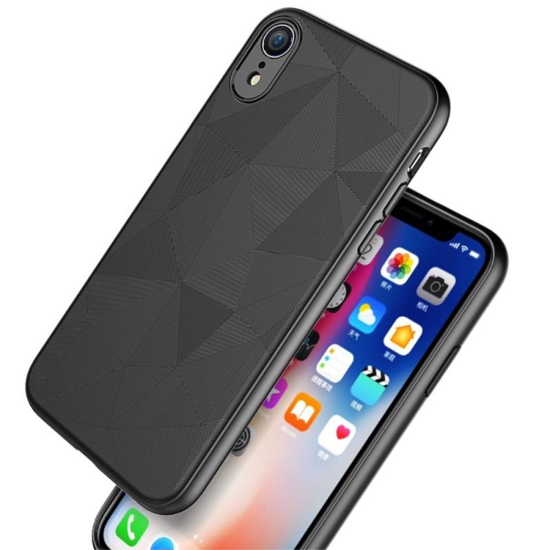 Skal för iPhone XR Svart Geometri