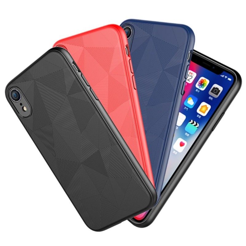 Skal för iPhone XR Svart Geometri