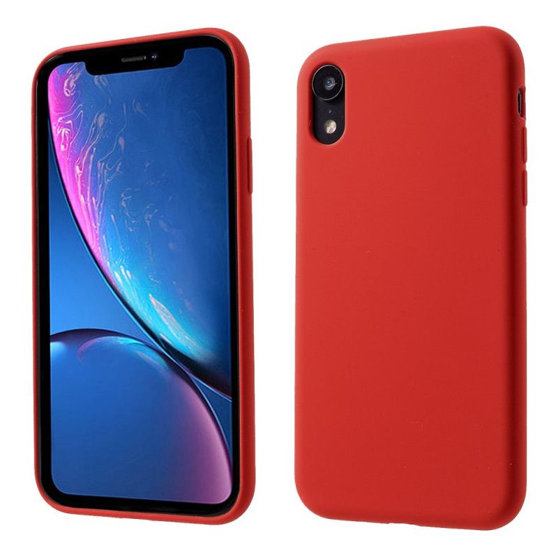 Skal för iPhone XR Svart Ömsesidig Flytande Silikon