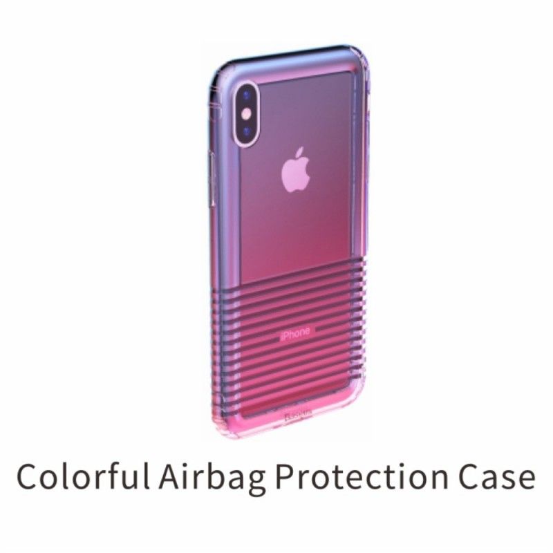 Skal iPhone XR Magenta Max Färgglada Krockkuddar