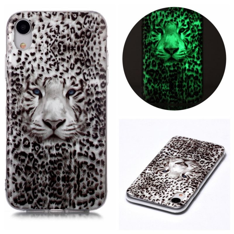 Skal iPhone XR Mobilskal Fluorescerande Leopard