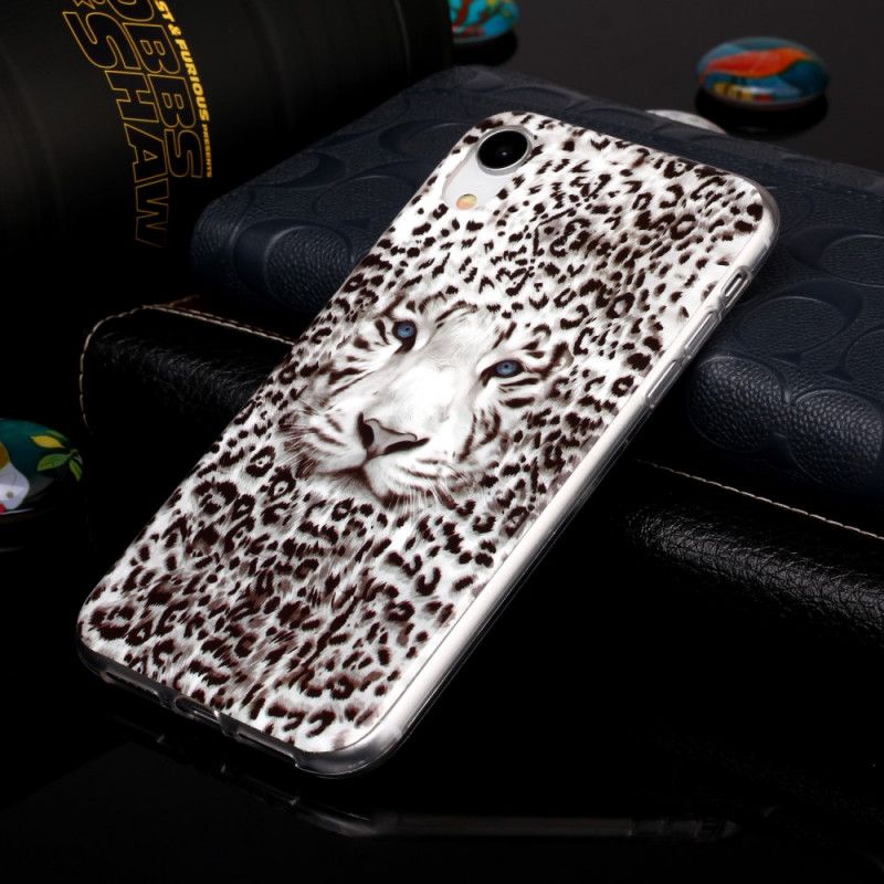 Skal iPhone XR Mobilskal Fluorescerande Leopard