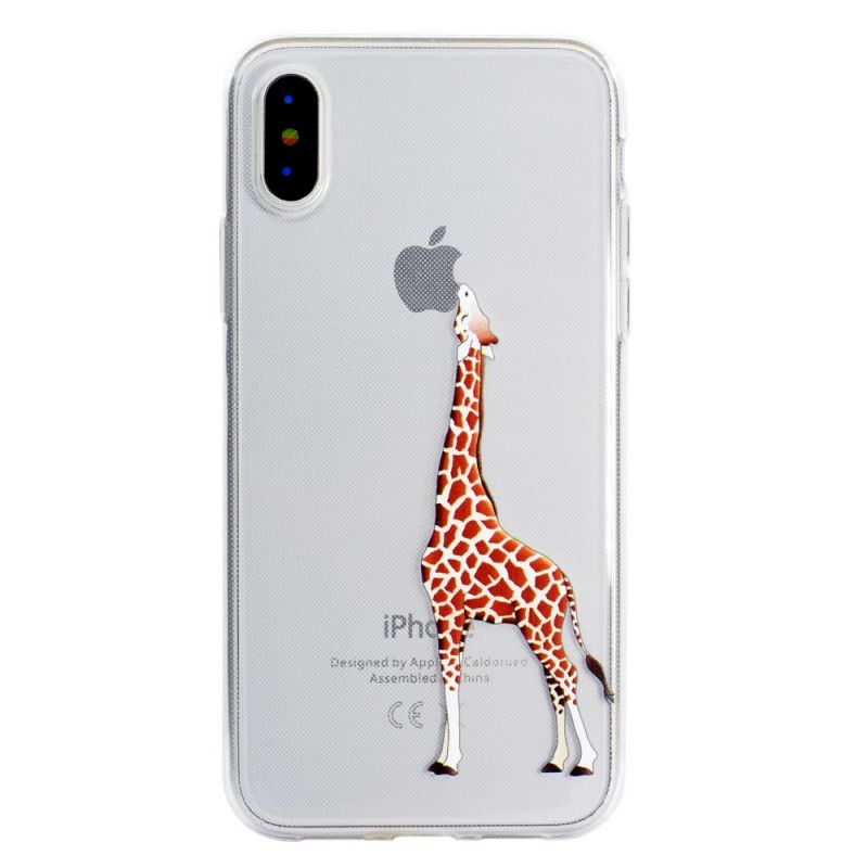 Skal iPhone XR Mobilskal Giraffspel Med Logotyp