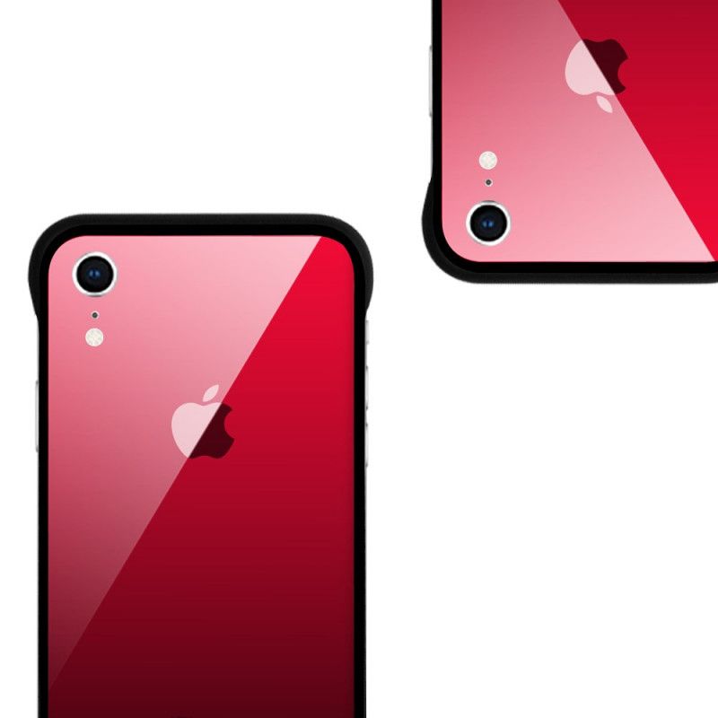 Skal iPhone XR Mörkblå Nxe Härdat Glasfärger