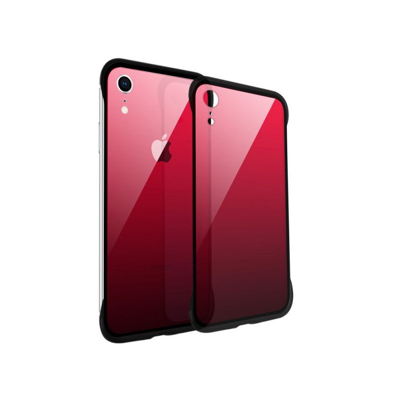 Skal iPhone XR Mörkblå Nxe Härdat Glasfärger