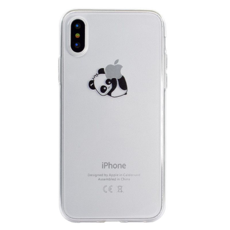 Skal iPhone XR Panda-Spel Med Logotyp