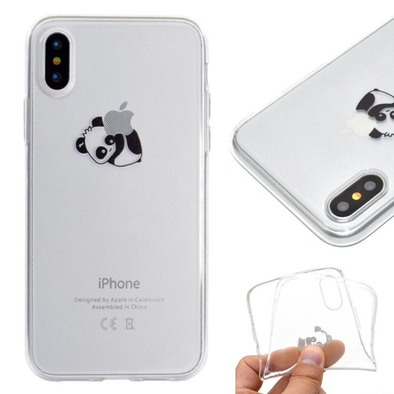 Skal iPhone XR Panda-Spel Med Logotyp