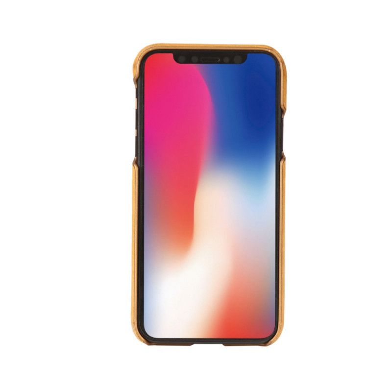 Skal iPhone XR Röd Äkta Litchiläder Från Pierre Cardin