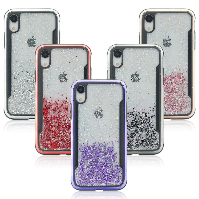 Skal iPhone XR Röd Glittertrend