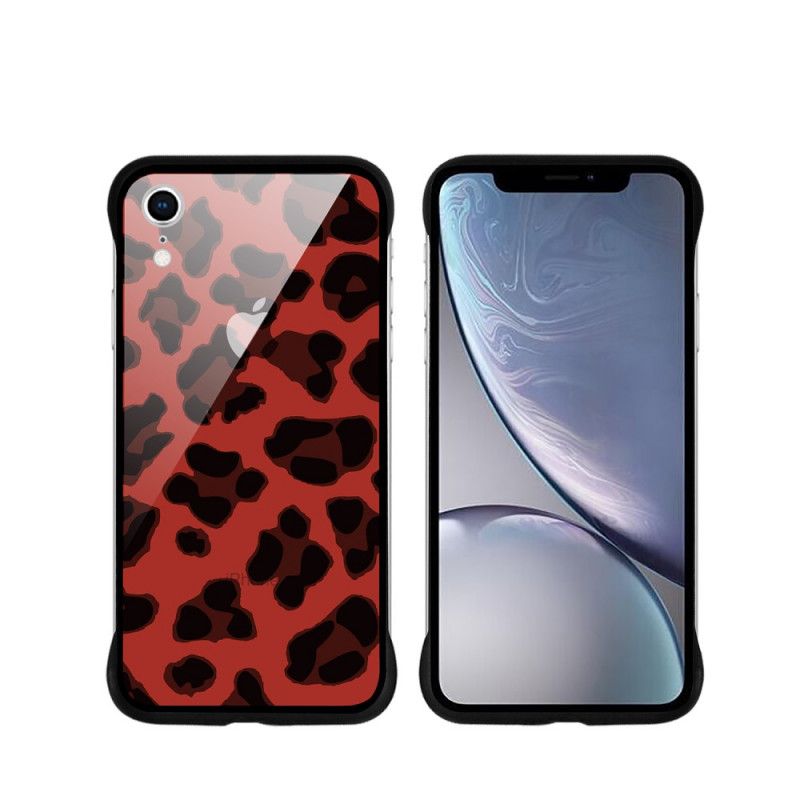 Skal iPhone XR Röd Nxe Leopardfläckar