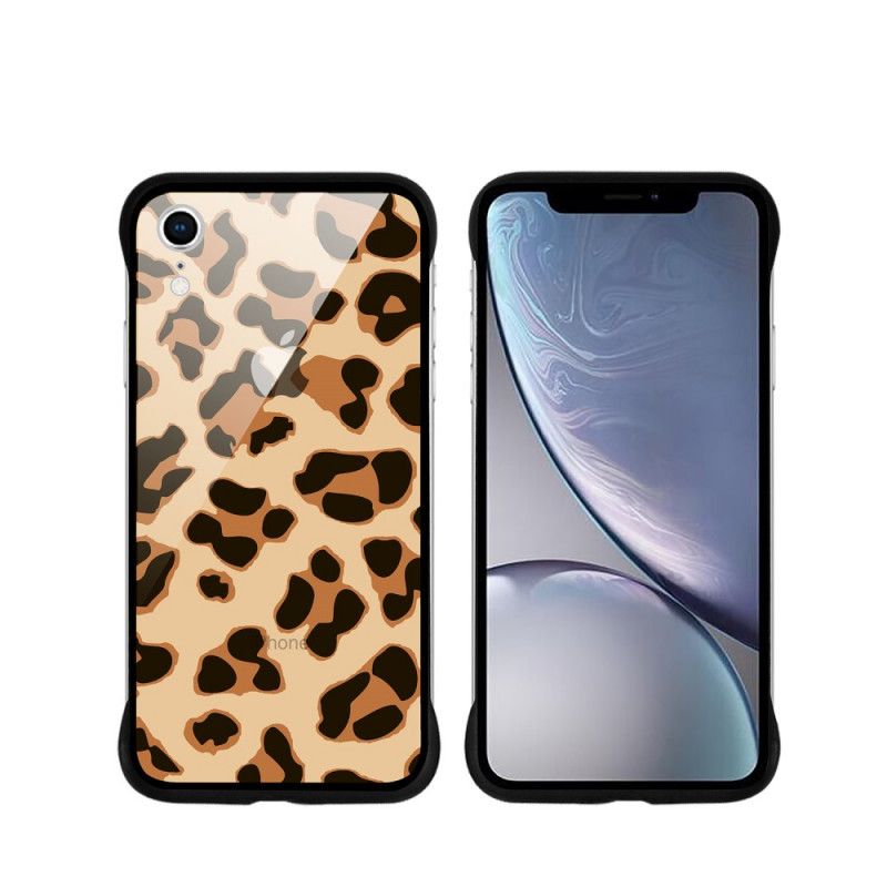 Skal iPhone XR Röd Nxe Leopardfläckar