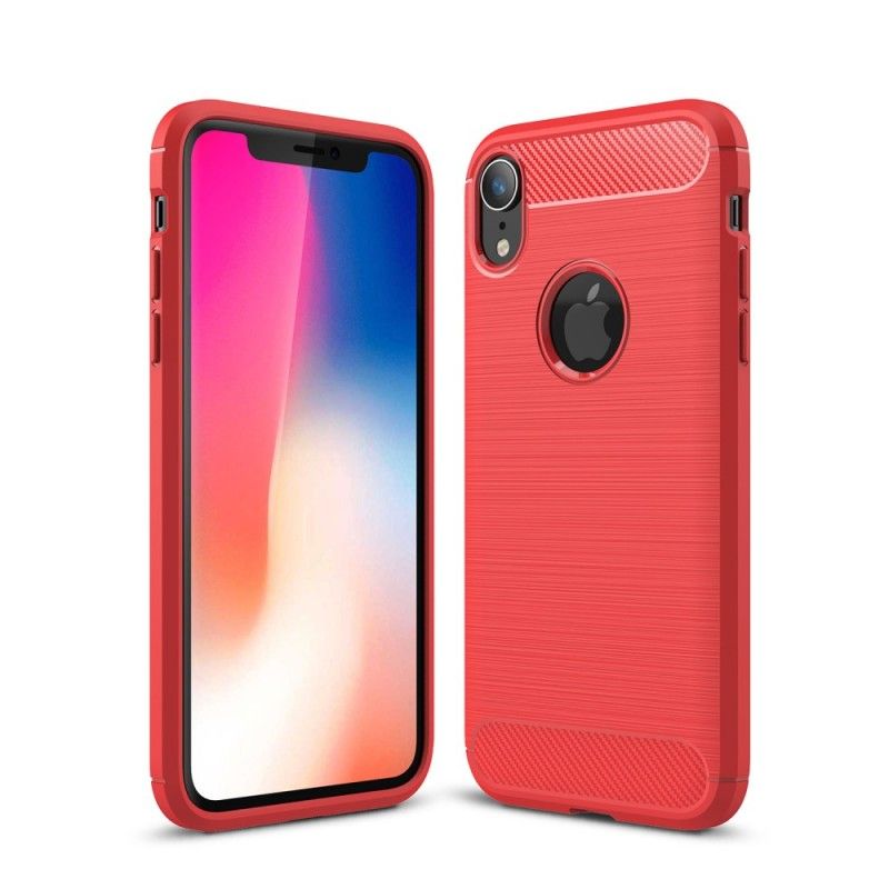 Skal iPhone XR Svart Borstad Kolfiber