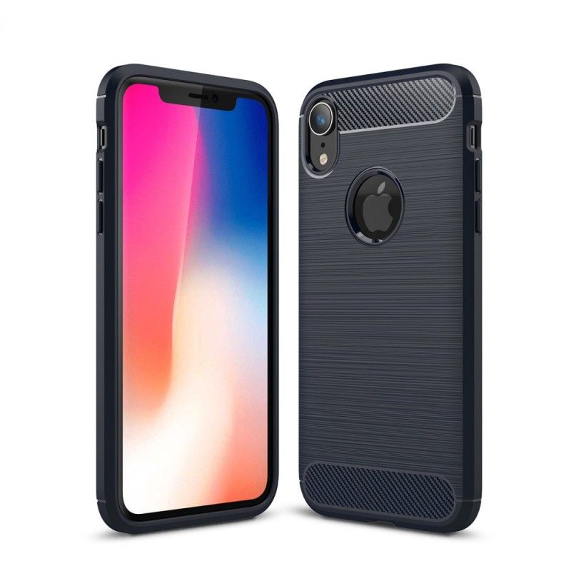 Skal iPhone XR Svart Borstad Kolfiber