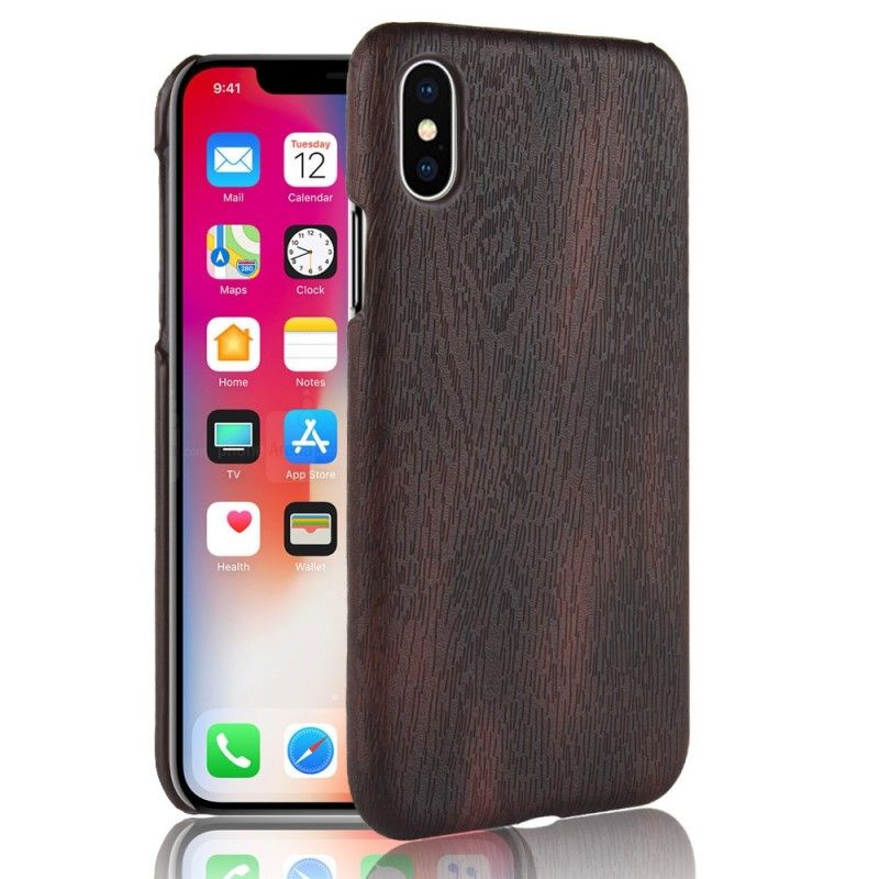 Skal iPhone XR Svart Elementserie I Trä