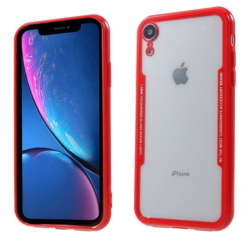 Skal iPhone XR Svart Genomskinliga Silikonkanter