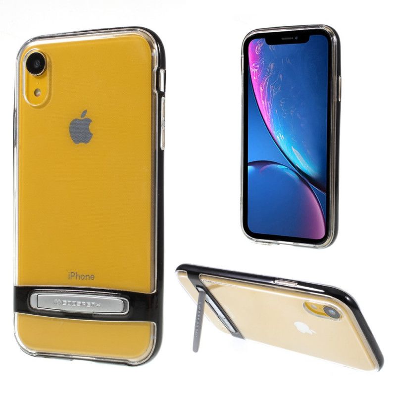 Skal iPhone XR Svart Hybrid Med Stöd För Kvicksilverkrans