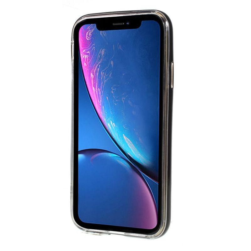 Skal iPhone XR Svart Hybrid Med Stöd För Kvicksilverkrans