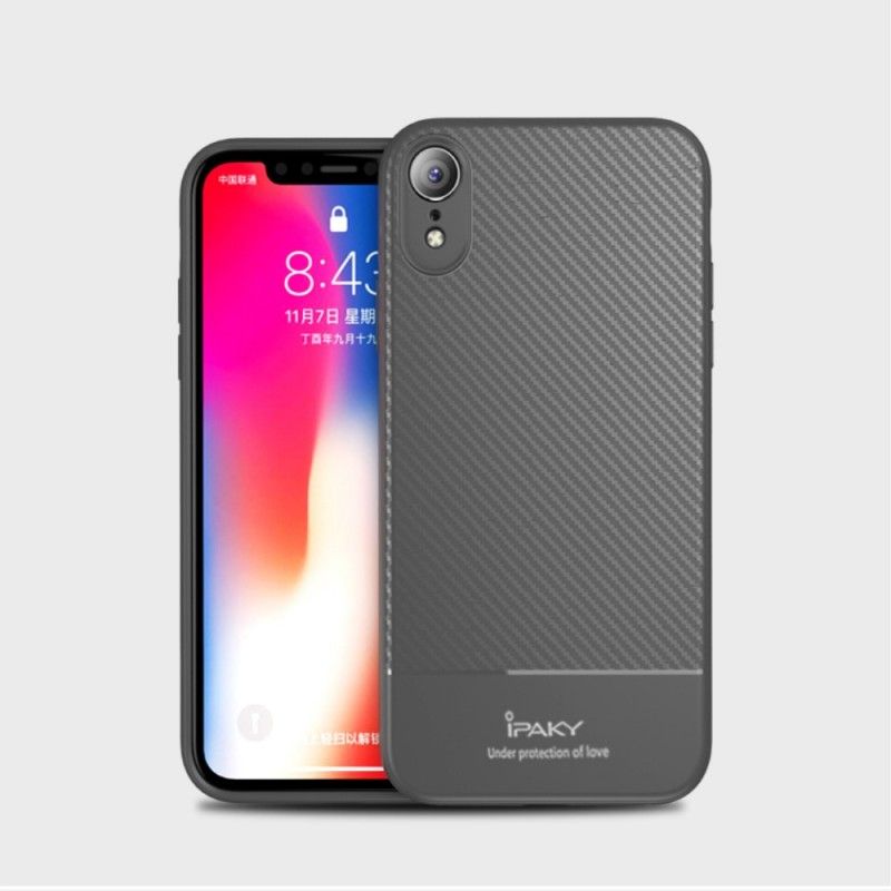 Skal iPhone XR Svart Ipaky Kolfiber