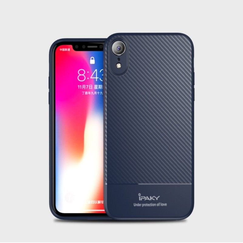 Skal iPhone XR Svart Ipaky Kolfiber