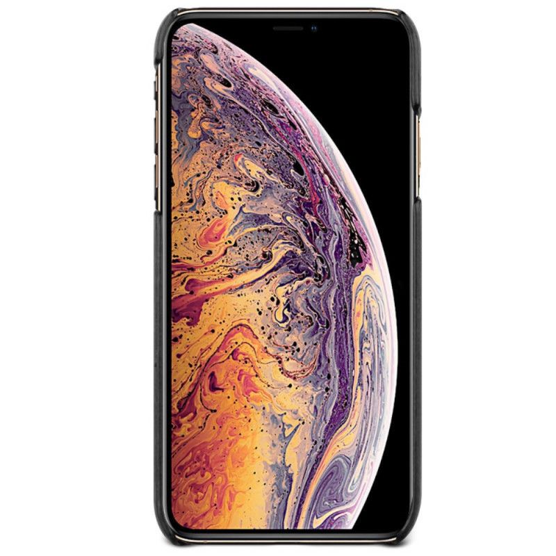 Skal iPhone XR Svart Lädereffekt I Imak Ruiyi-Serien