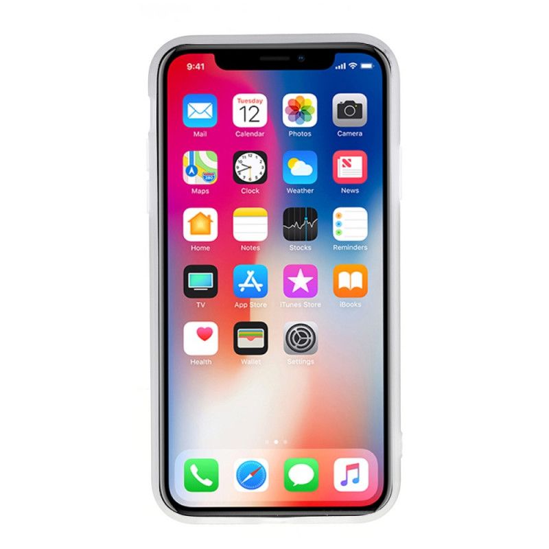 Skal iPhone XR Svart Marmorfärgad Geometri