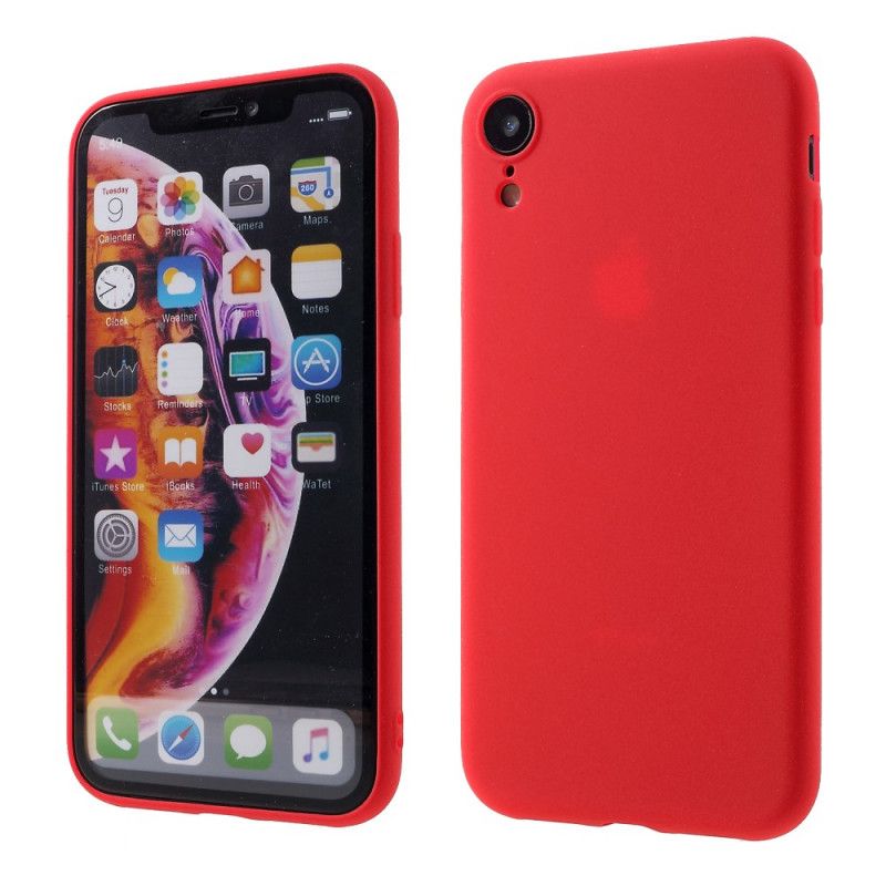 Skal iPhone XR Svart Mattsilikon