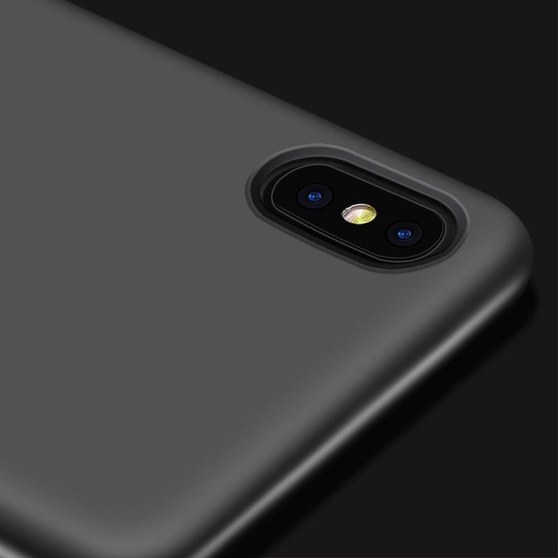 Skal iPhone XR Svart Metallisk Effekt