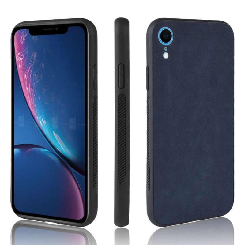 Skal iPhone XR Svart Mobilskal Premium Lädereffekt