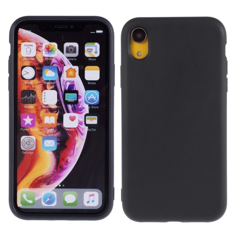 Skal iPhone XR Svart Silikonfinhet 2.5 Mm