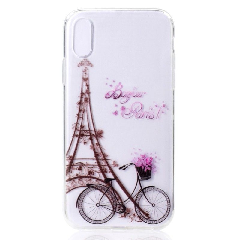 Skal iPhone XR Transparent Hej Paris