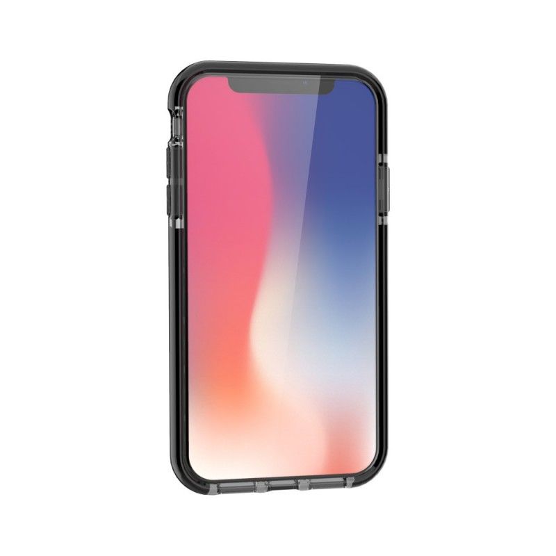 Skal iPhone XR Vit Prickar Glänsande Kanter