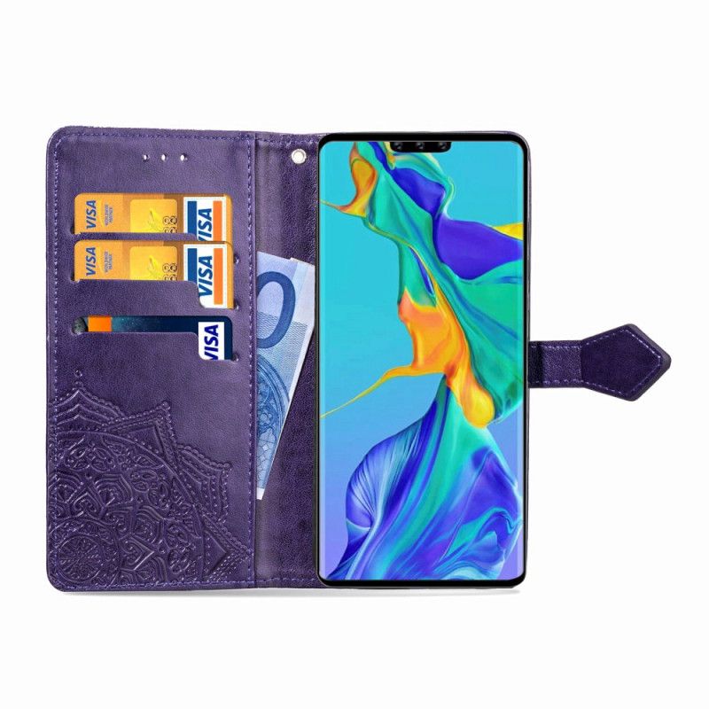 Fodral Huawei Mate 30 Pro Svart Medelålders Mandala