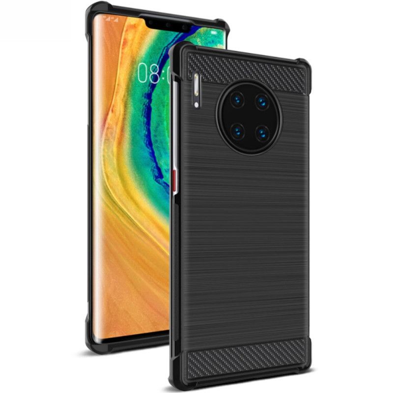 Skal Huawei Mate 30 Pro Imak Vega-Serie Borstad Kolfiber