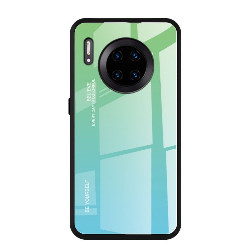 Skal Huawei Mate 30 Pro Röd Var Dig Själv Härdat Glas