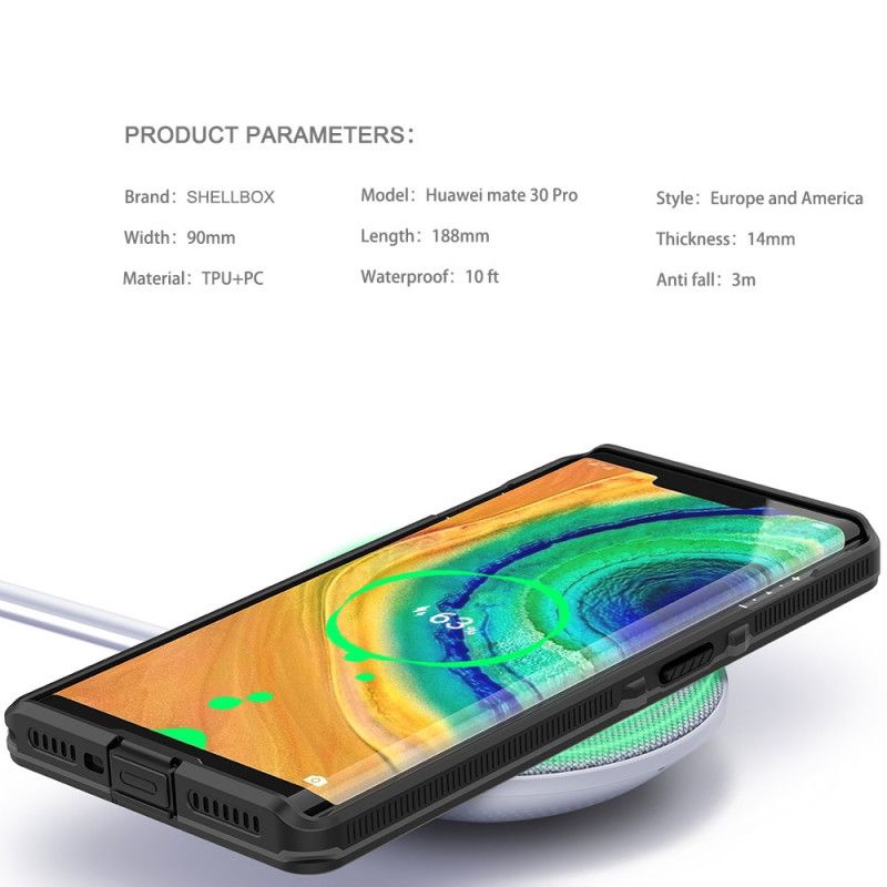Skal Huawei Mate 30 Pro Svart Vattentät Skalbox