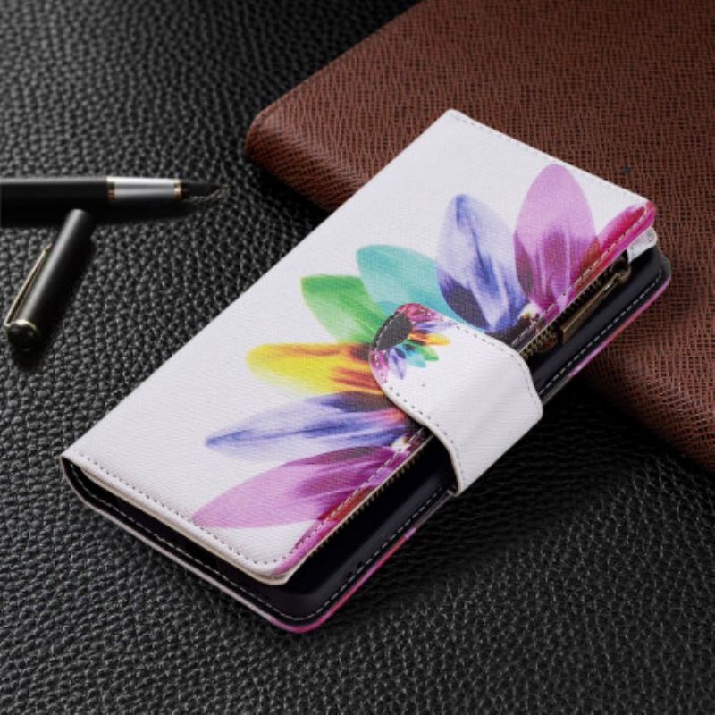 Fodral För Oppo Reno 6 Pro 5g Flower Zippad Pocket