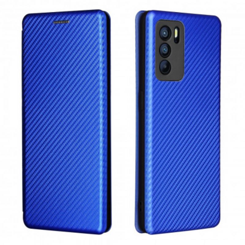 Folio-fodral Oppo Reno 6 Pro 5g Telefonfodral Färgad Kolsilikon