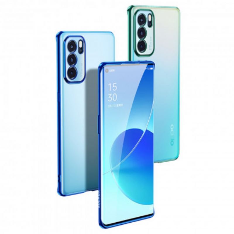 Skal Oppo Reno 6 Pro 5g Transparent Edges Style Metal Sulada