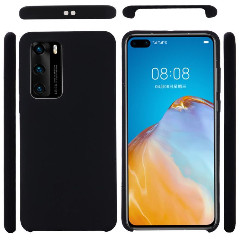 Skal för Huawei P40 Pro Gul Premium Flytande Silikon