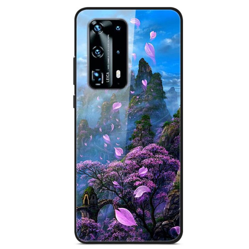 Skal för Huawei P40 Pro Imaginärt Landskapshärdat Glas