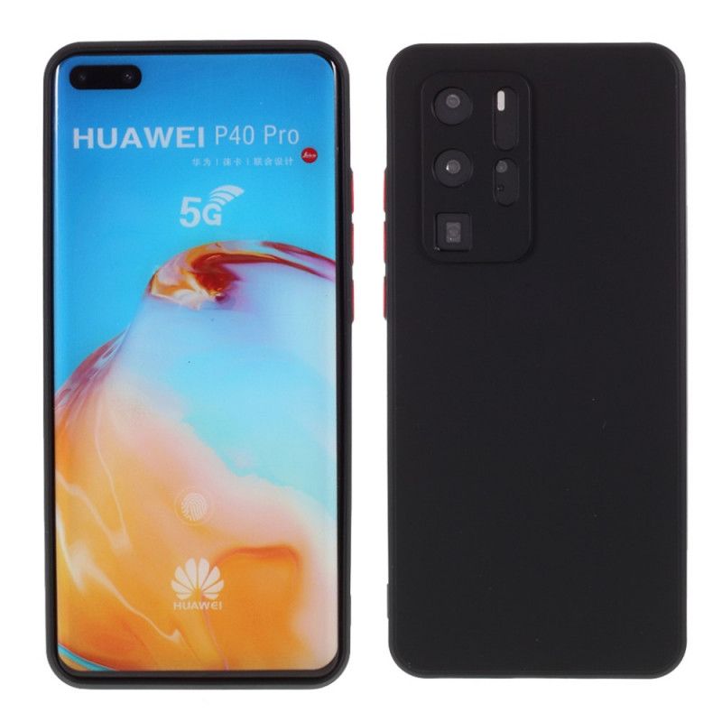 Skal för Huawei P40 Pro Svart Kontrasterande Färger