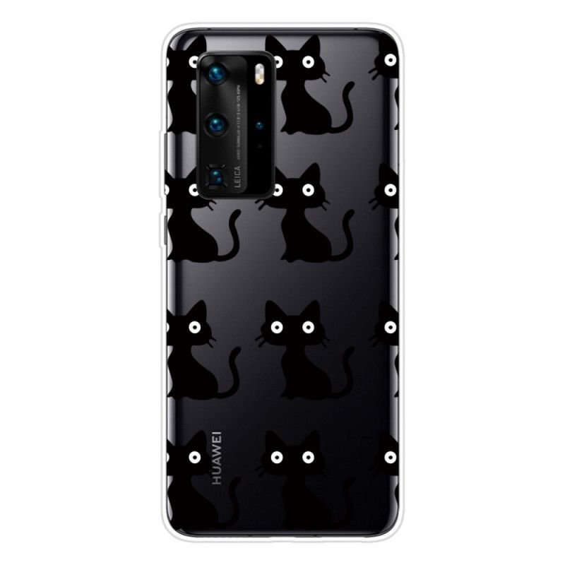 Skal Huawei P40 Pro Flera Svarta Katter