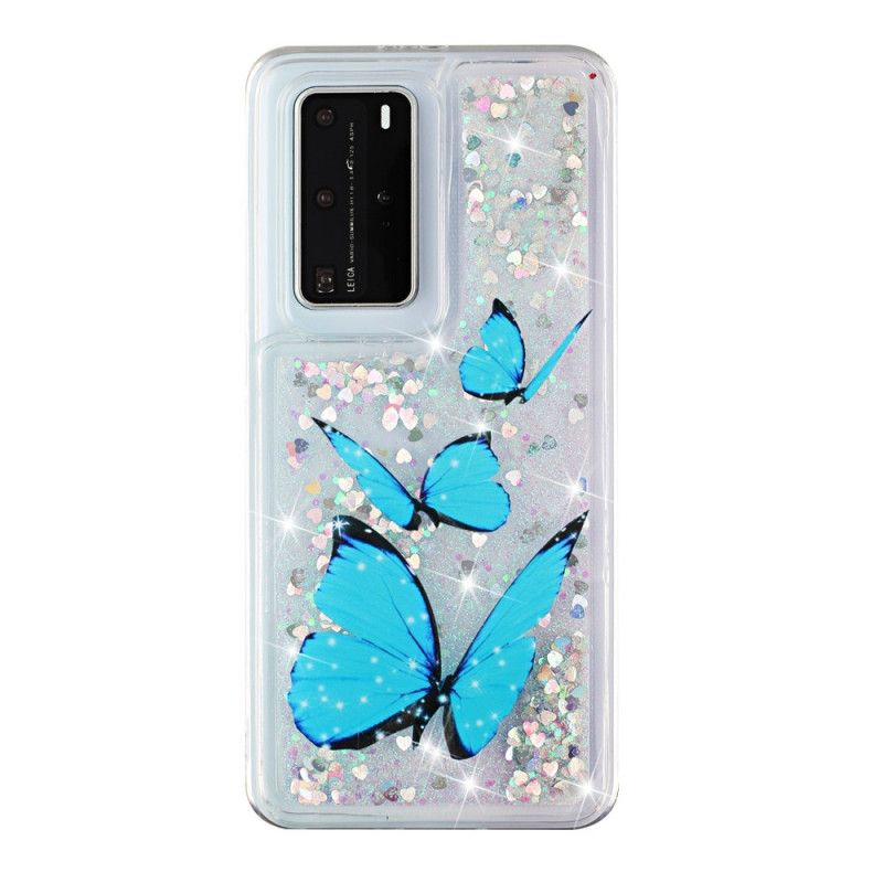 Skal Huawei P40 Pro Flygande Glitterfjärilar