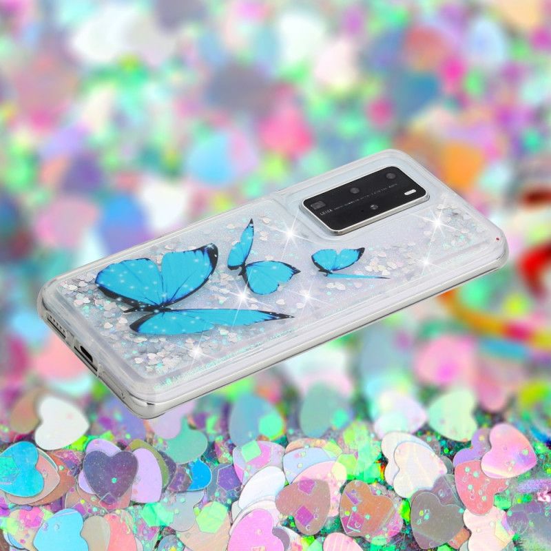 Skal Huawei P40 Pro Flygande Glitterfjärilar