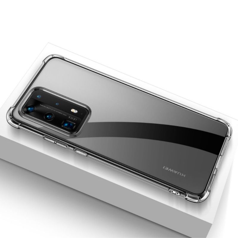 Skal Huawei P40 Pro Mobilskal Genomskinliga Leeu-Skyddskuddar