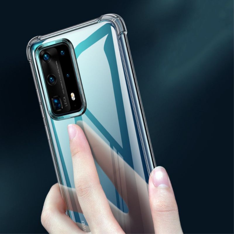 Skal Huawei P40 Pro Mobilskal Genomskinliga Leeu-Skyddskuddar